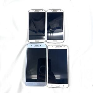 Lot of 4 Assorted Samsung Galaxy Smartphones UNTESTED - FOR PARTS OR REPAIR